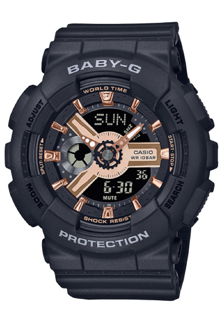 Casio Baby-g BA-110XRG-1A Digital Analog Rubber Strap Watch For Women-Watch Portal Philippines