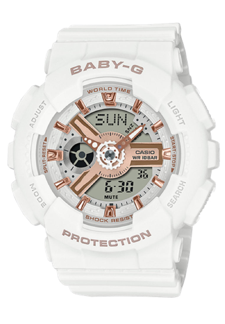 Casio Baby-g BA-110XRG-7A Digital Analog Rubber Strap Watch For Women-Watch Portal Philippines