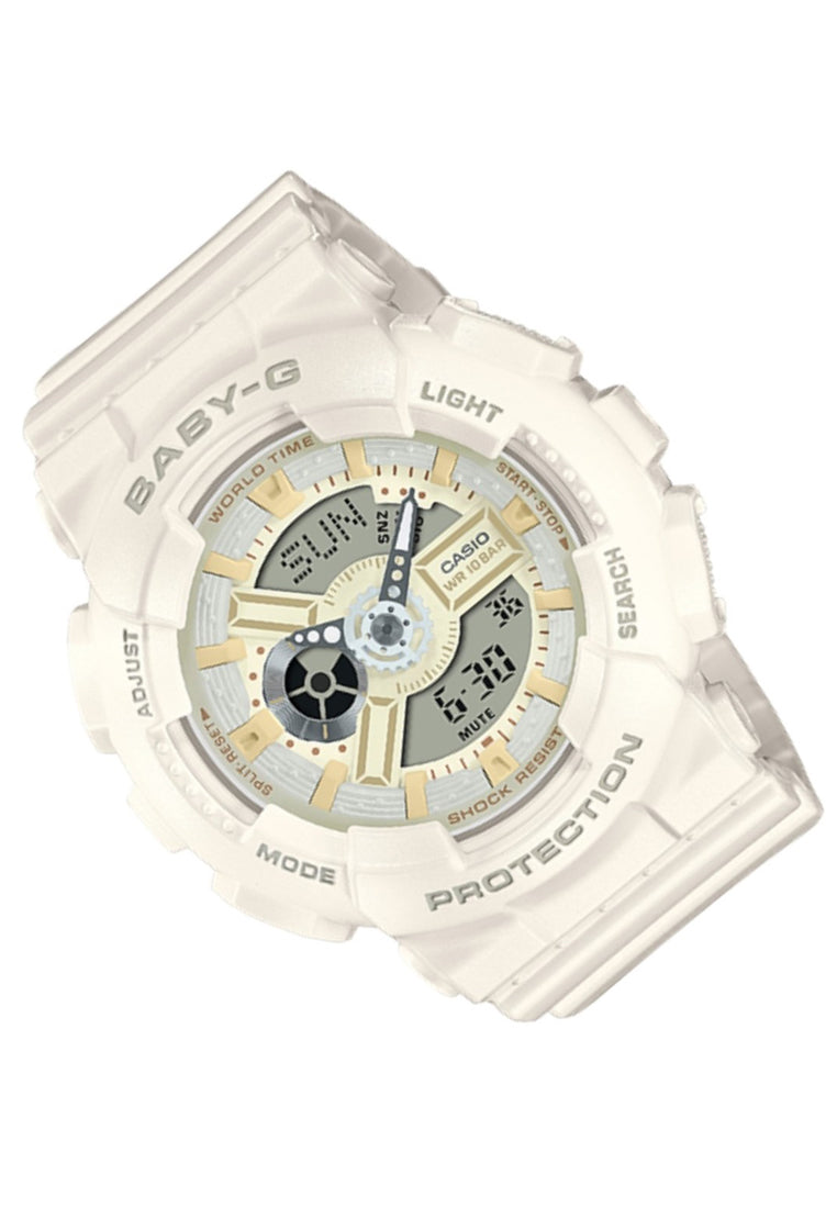 Casio Baby-g BA-110XSW-7A Digital Analog Rubber Strap Watch For Women-Watch Portal Philippines