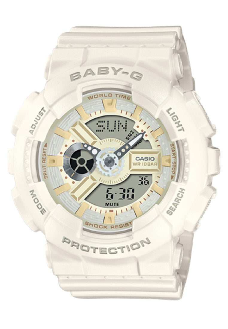 Casio Baby-g BA-110XSW-7A Digital Analog Rubber Strap Watch For Women-Watch Portal Philippines