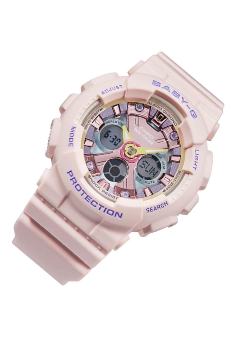 Casio Baby-g BA-130PM-4A Digital Analog Rubber Strap Watch For Women-Watch Portal Philippines