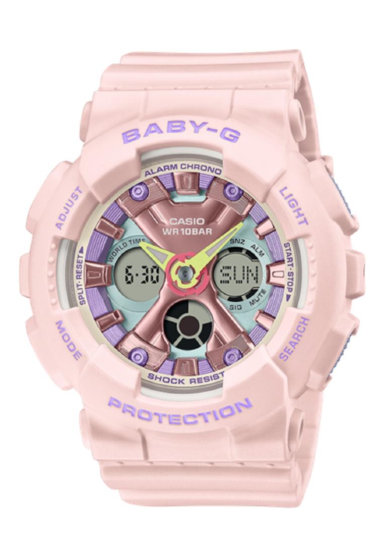 Casio Baby-g BA-130PM-4A Digital Analog Rubber Strap Watch For Women-Watch Portal Philippines