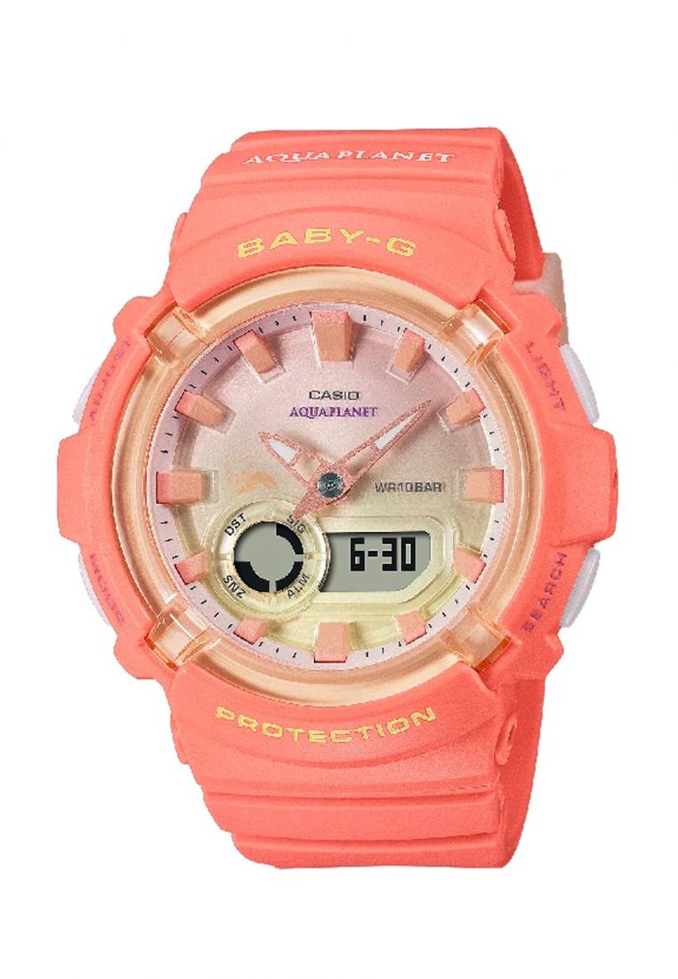 Casio Baby-g BGA-280AQ-4A Digital Analog Rubber Strap Watch For Women-Watch Portal Philippines