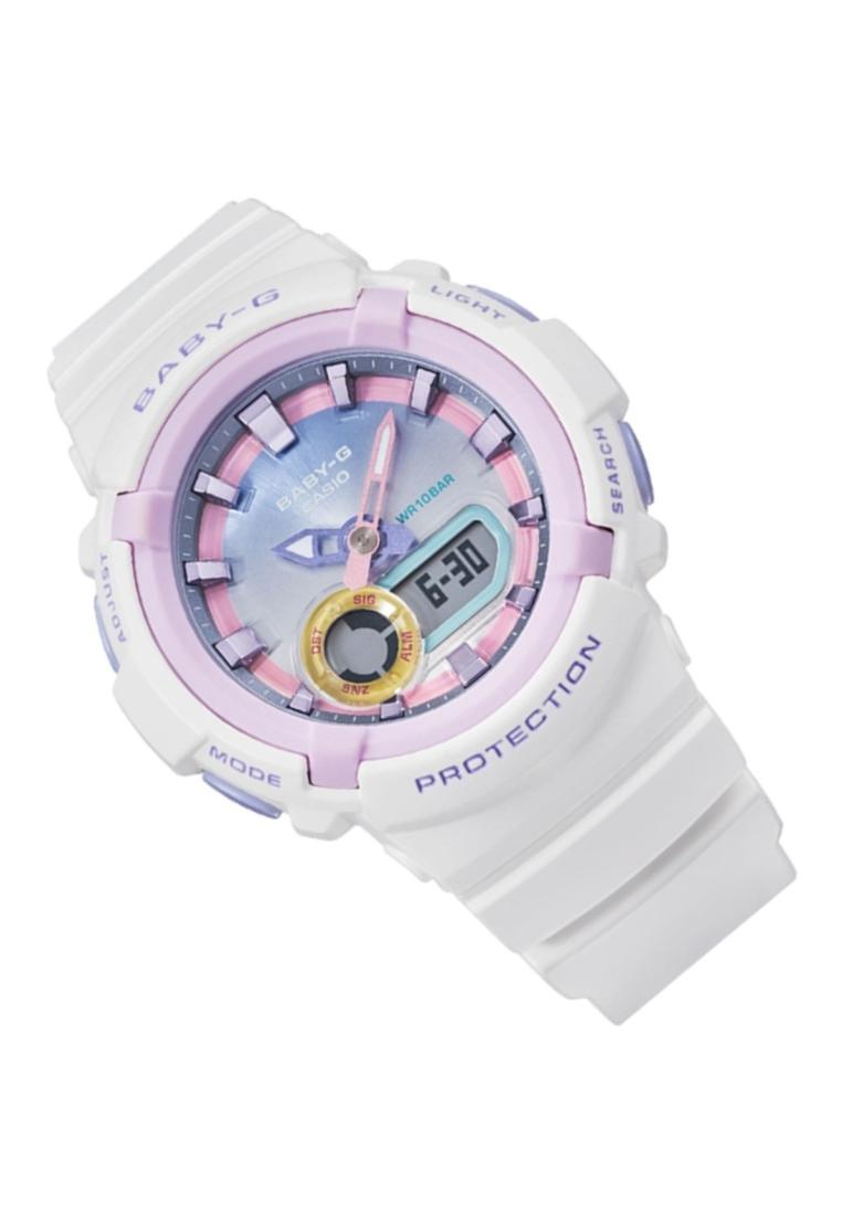 Casio Baby-g BGA-280PM-7A Digital Analog Rubber Strap Watch For Women-Watch Portal Philippines