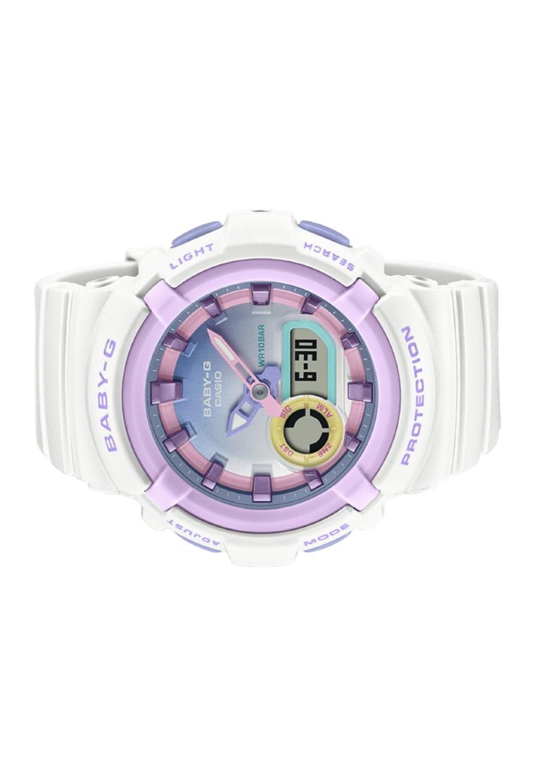 Casio Baby-g BGA-280PM-7A Digital Analog Rubber Strap Watch For Women-Watch Portal Philippines