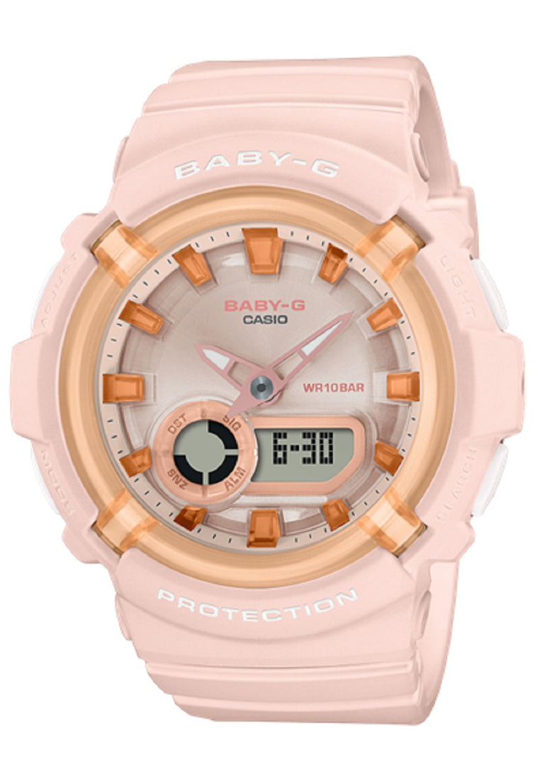 Casio Baby-g BGA-280SW-4A Digital Analog Rubber Strap Watch For Women-Watch Portal Philippines