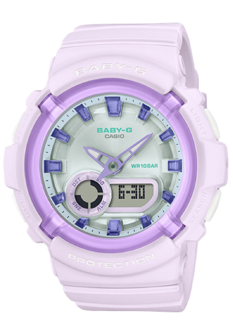 Casio Baby-g BGA-280SW-6A Digital Analog Rubber Strap Watch For Women-Watch Portal Philippines