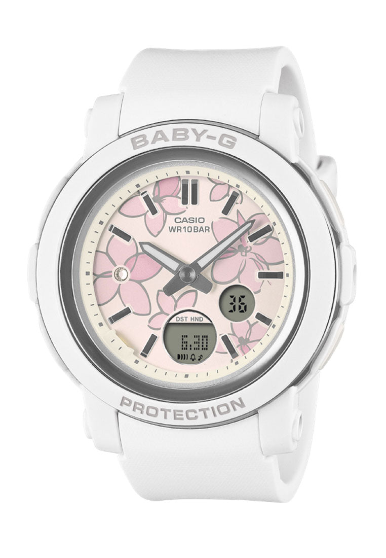 Casio Baby-g BGA-290FL-7ADR Digital Analog Rubber Strap Watch for Women-Watch Portal Philippines