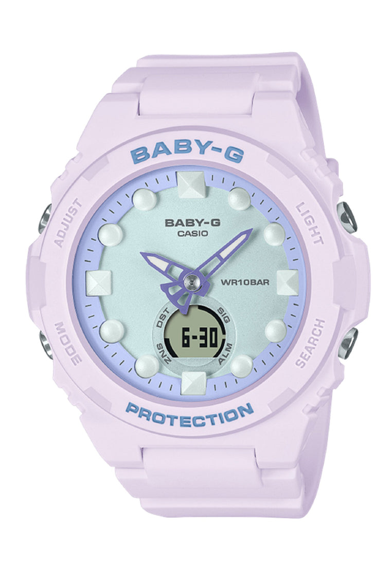 Casio Baby-g BGA-320FH-4A Digital Analog Rubber Strap Watch For Women