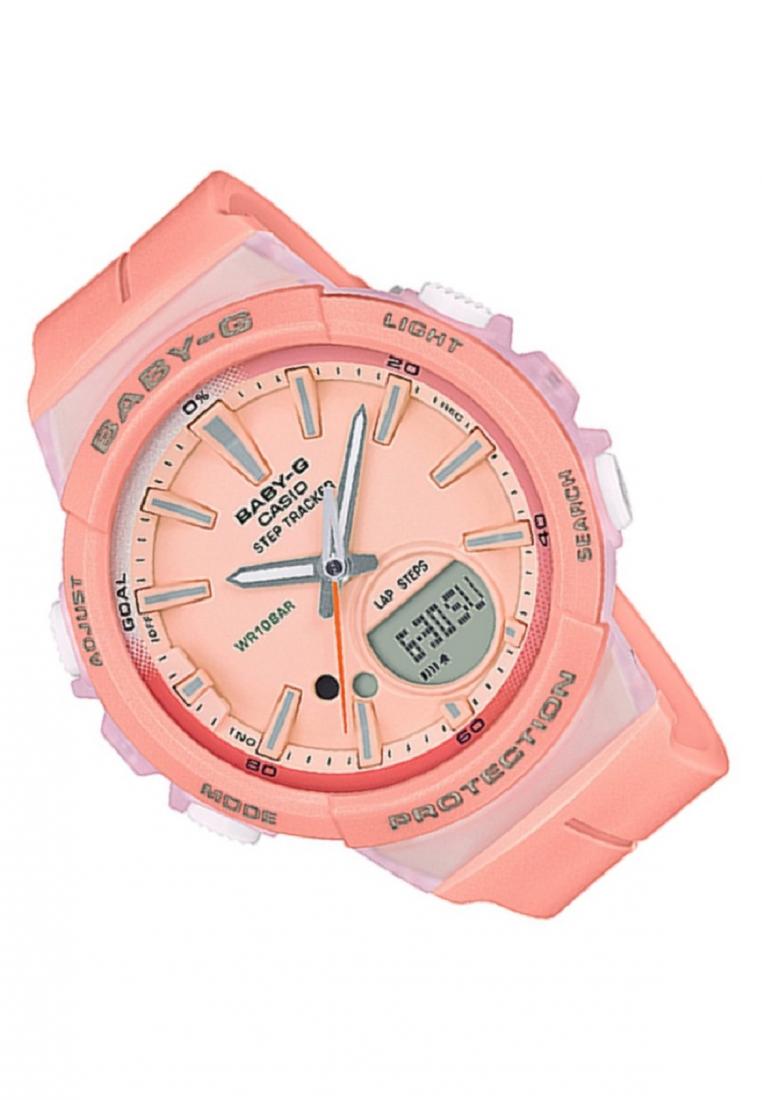 Casio Baby-g BGS-100-4A Digital Analog Rubber Strap Watch For Women-Watch Portal Philippines