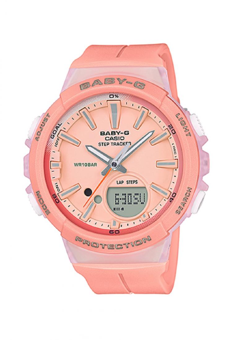 Casio Baby-g BGS-100-4A Digital Analog Rubber Strap Watch For Women-Watch Portal Philippines