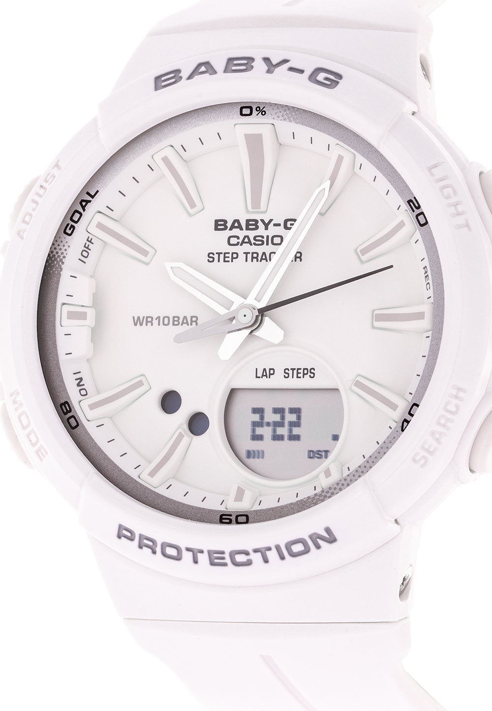 Casio Baby-g BGS-100SC-7A Digital Analog Rubber Strap Watch For Women-Watch Portal Philippines