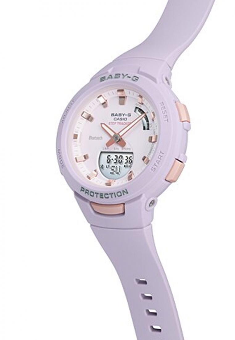 Casio Baby-g BSA-B100-4A2 Bluetooth Digital Analog Rubber Strap Watch For Women-Watch Portal Philippines