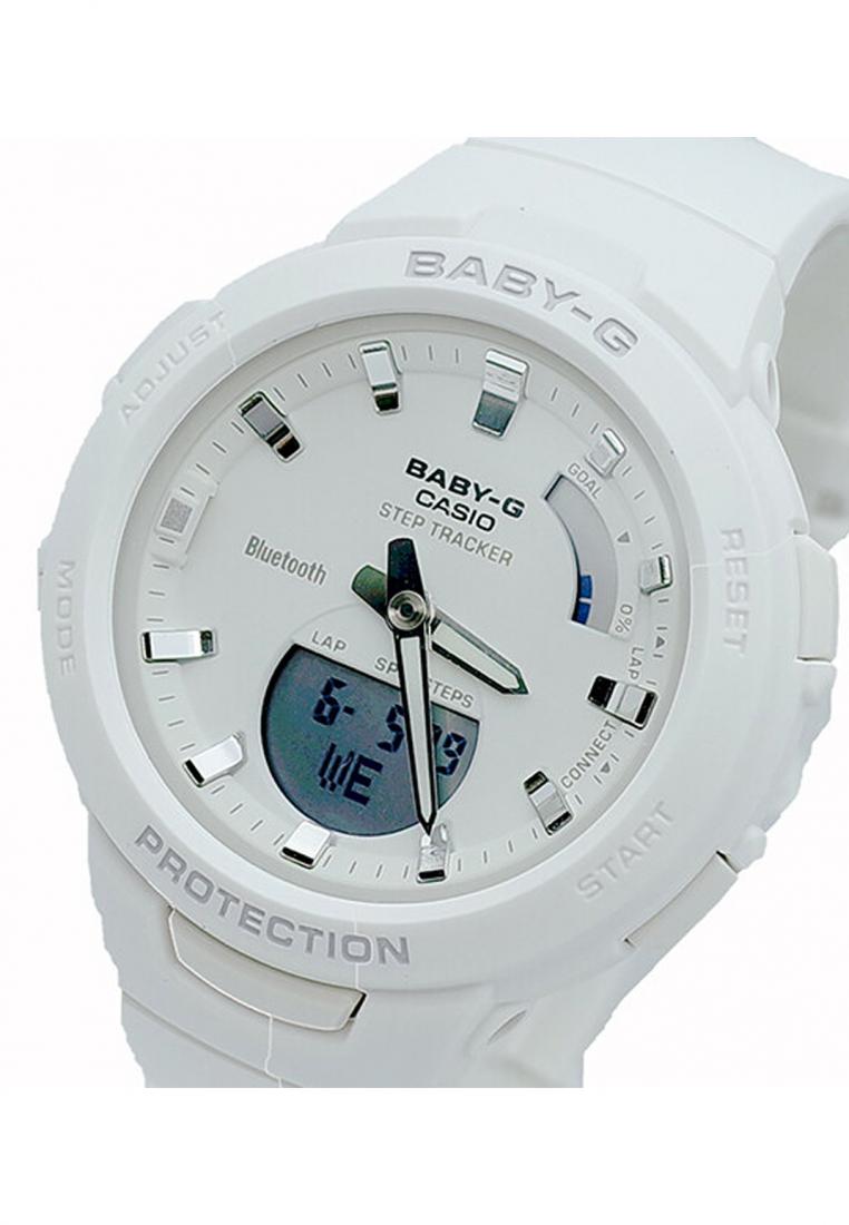 Casio Baby-g BSA-B100-7A Bluetooth Digital Analog Rubber Strap Watch For Women-Watch Portal Philippines