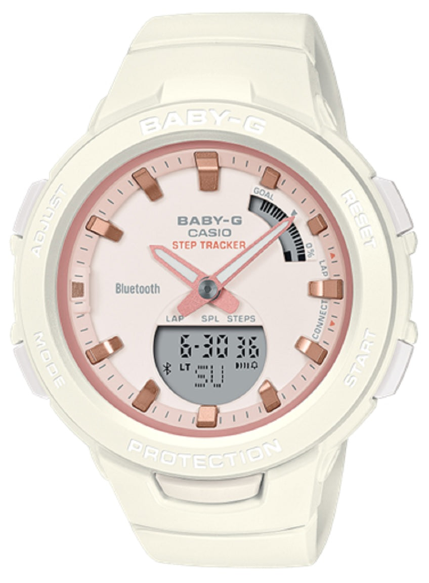Casio Baby-G BSA-B100CS-7A G-Squad Smartphone Link Watch For Women-Watch Portal Philippines