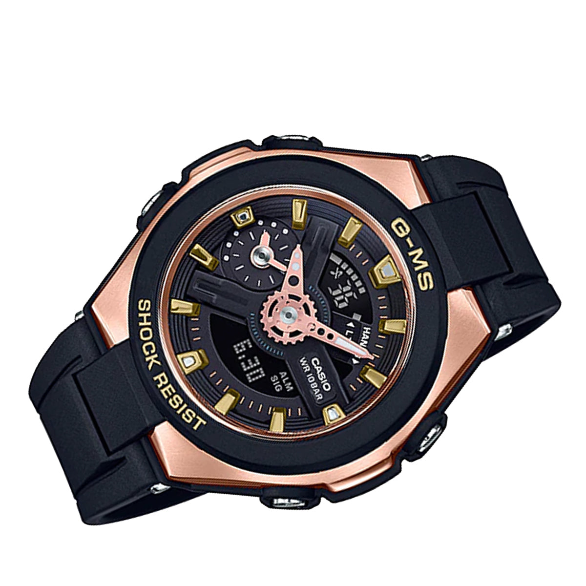 Casio Baby-g MSG-400G-1A1 Solar Digital Analog Rubber Strap Watch For Women-Watch Portal Philippines