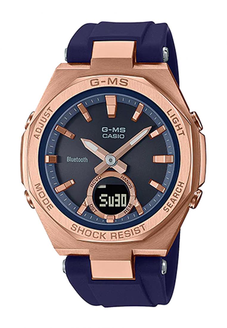 Casio Baby-g MSG-B100G-2A Solar Digital Analog Rubber Strap Watch For Women-Watch Portal Philippines