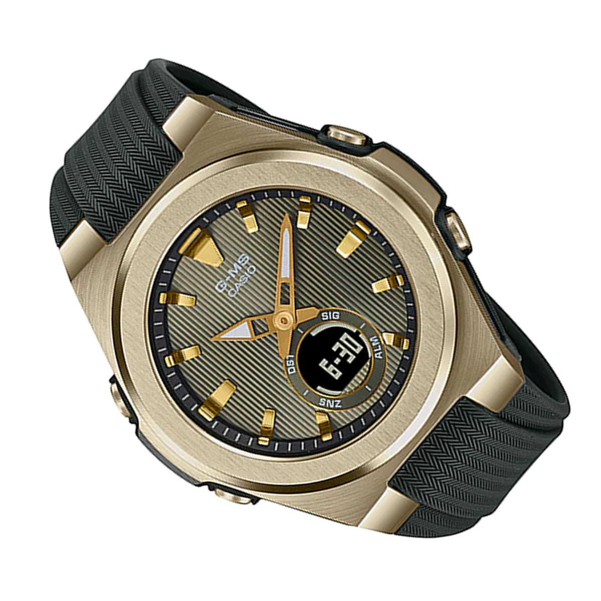 Casio Baby-g MSG-C150G-3A Digital Analog Rubber Strap Watch For Women-Watch Portal Philippines