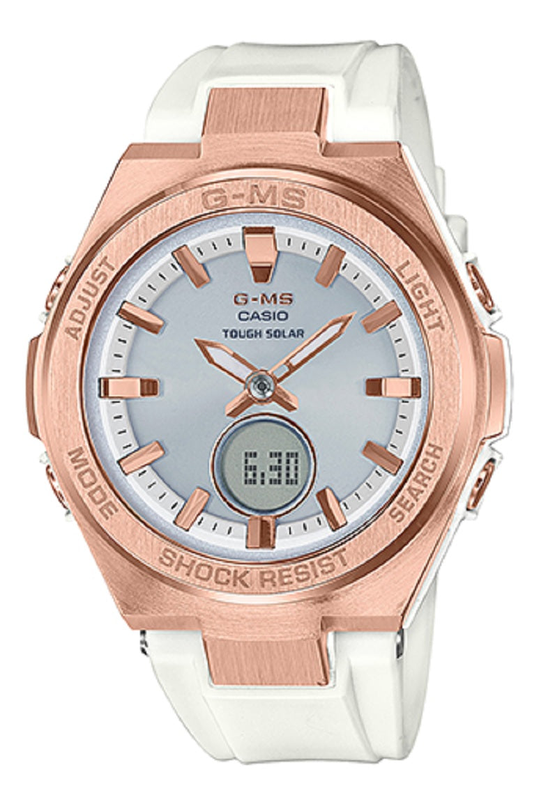 Casio Baby-g MSG-S200G-7A Solar Digital Analog Rubber Strap Watch For