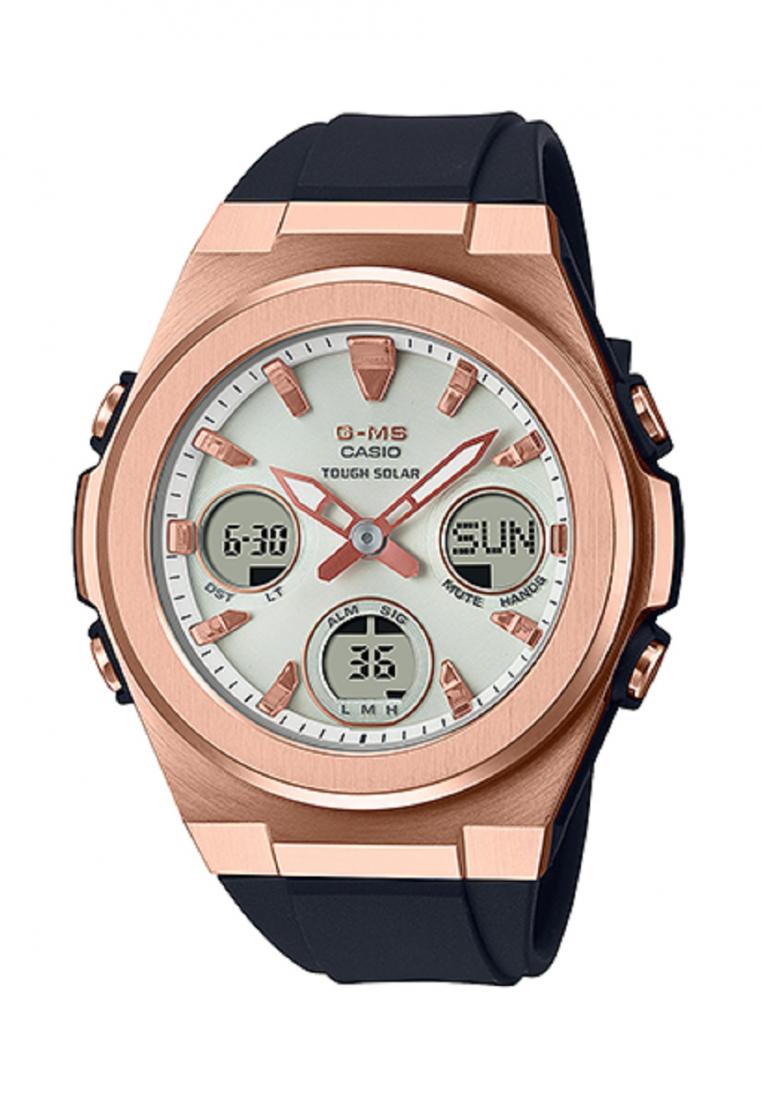 Casio Baby-g MSG-S600G-1A Solar Digital Analog Rubber Strap Watch For Women-Watch Portal Philippines