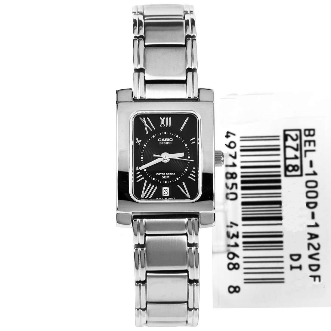 Casio BEM-100D-1A2VDF Silver Stainless Watch for Men and Women-Watch Portal Philippines