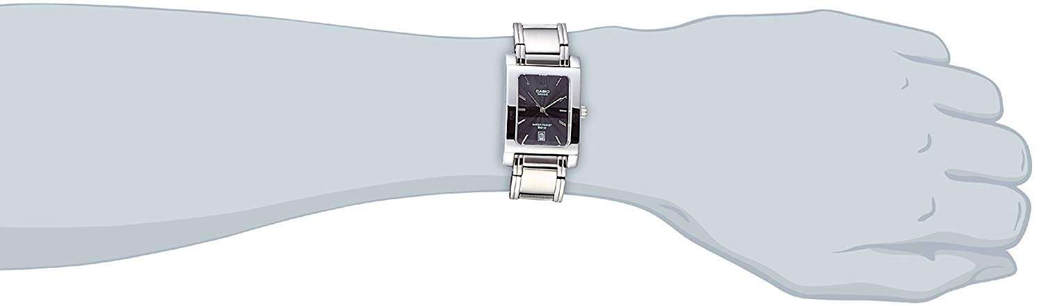 Casio BEM-100D-1AVDF Silver Stainless Watch for Men and Women-Watch Portal Philippines