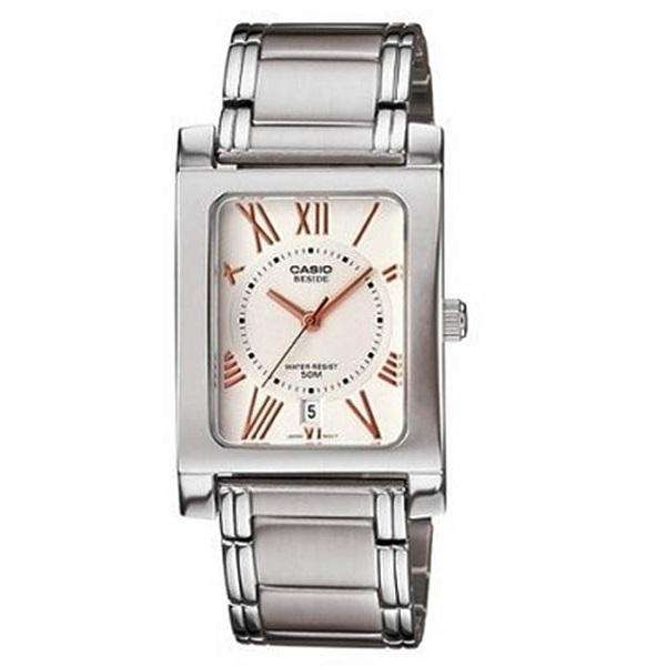 Casio BEM-100D-7A3VDF Silver Stainless Watch for Men and Women-Watch Portal Philippines
