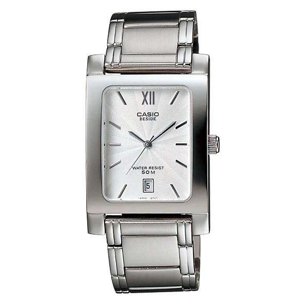 Casio BEM-100D-7AVDF Silver Stainless Watch for Men and Women-Watch Portal Philippines