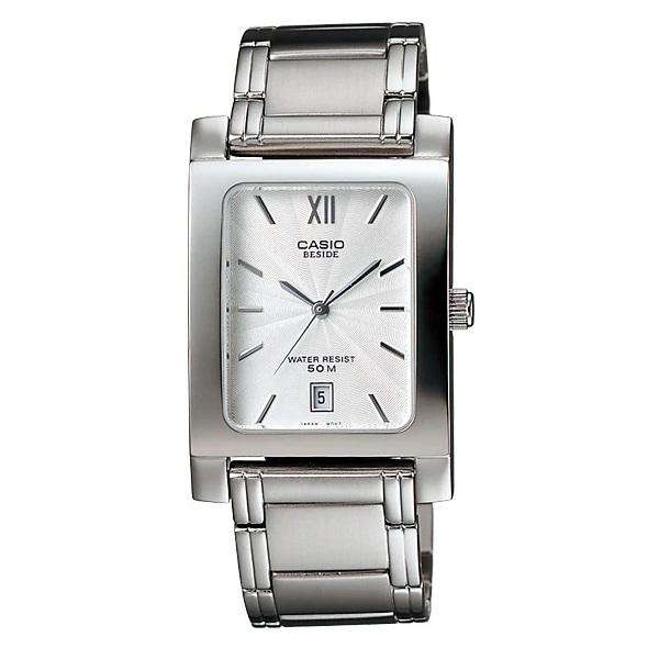 Casio BEM-100D-7AVDF Silver Stainless Watch for Men and Women-Watch Portal Philippines