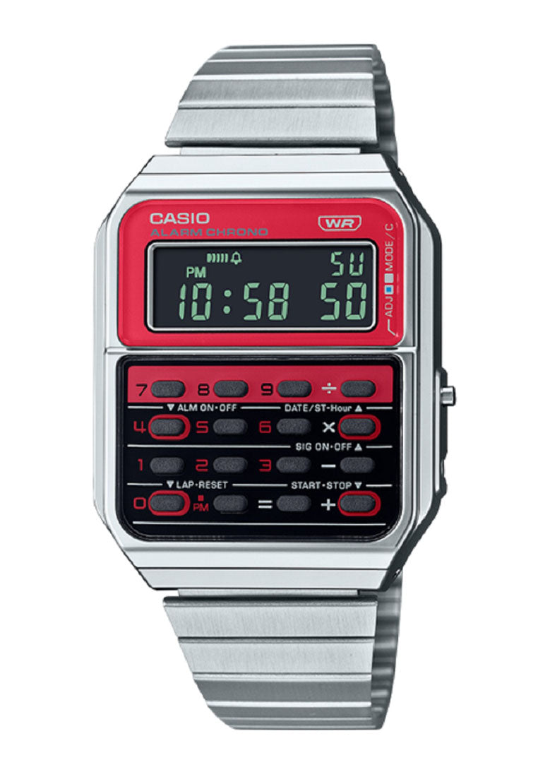 Casio CA-500WE-4B Digital Stainless Steel Strap Watch For Men-Watch Portal Philippines