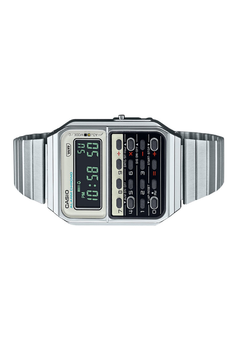 Casio CA-500WE-7B Digital Stainless Steel Strap Watch For Men-Watch Portal Philippines