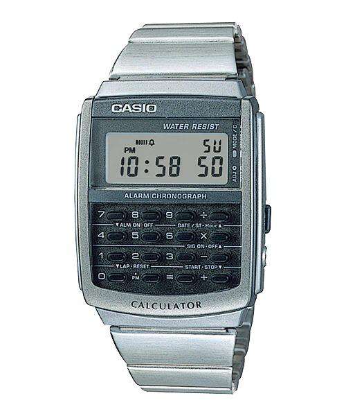 Casio CA-506-1D Silver Stainless Calculator Watch for Men