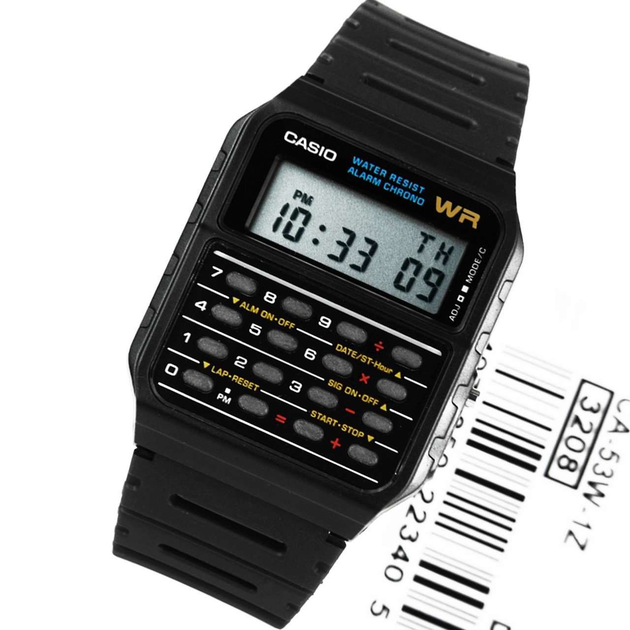 Casio CA-53W-1Z Black Calculator Watch for Men and Women-Watch Portal Philippines