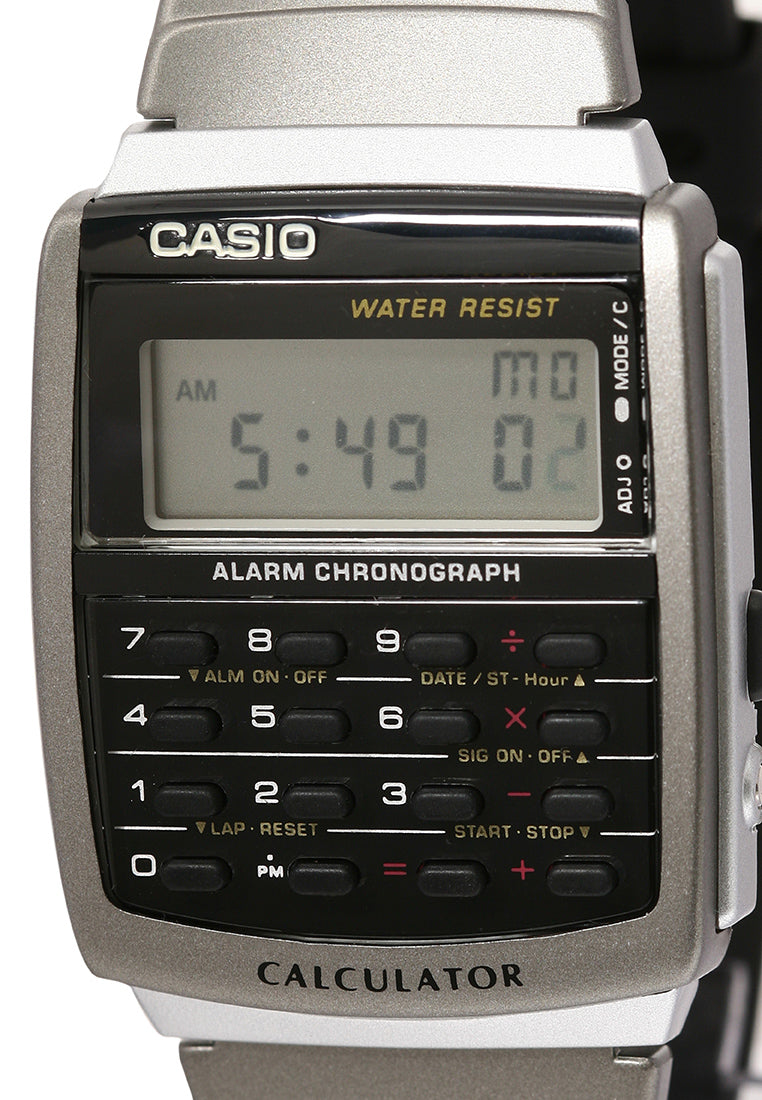 Casio CA-56-1DF Digital Calculator Rubber Strap Watch-Watch Portal Philippines