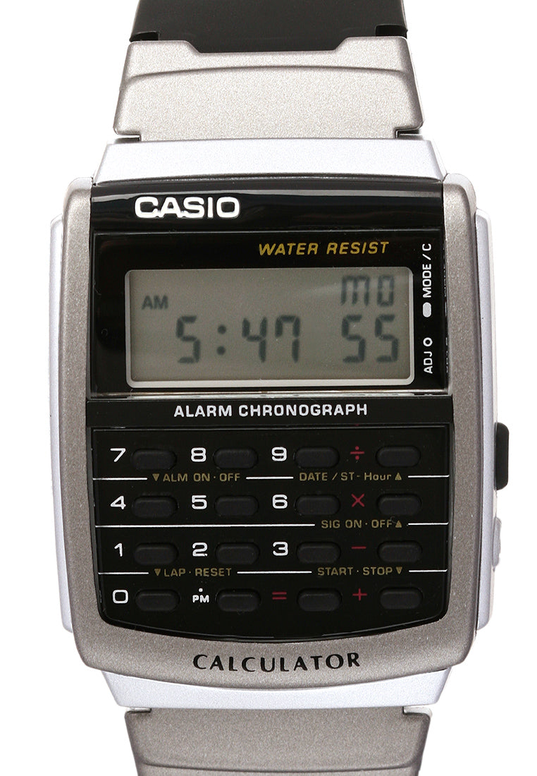 Casio CA-56-1DF Digital Calculator Rubber Strap Watch-Watch Portal Philippines