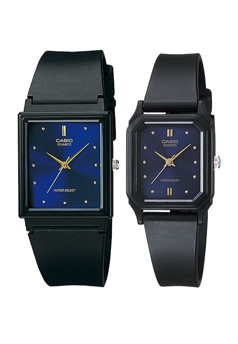 Casio Couple Watch COUPLE-LQ142E-MQ38-2A Analog Rubber Strap Watch-Watch Portal Philippines