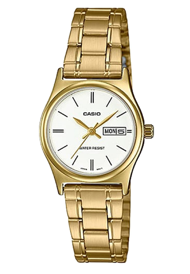 Casio Couple Watch COUPLE-V006G-7B Analog Stainless Steel Strap Watch-Watch Portal Philippines