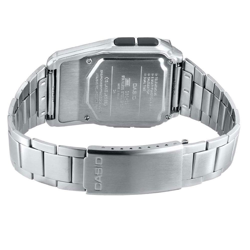 Casio DBC-32D-1A Silver Stainless Calculator Watch for Men and Women-Watch Portal Philippines