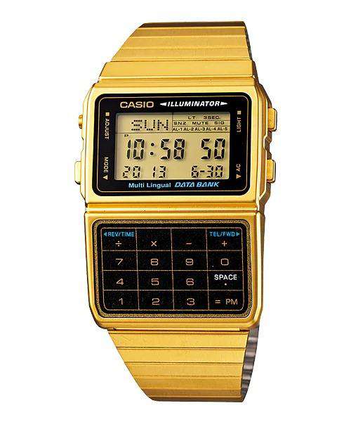 Casio DBC-611G-1DF Gold Plated Calculator Watch For Men and