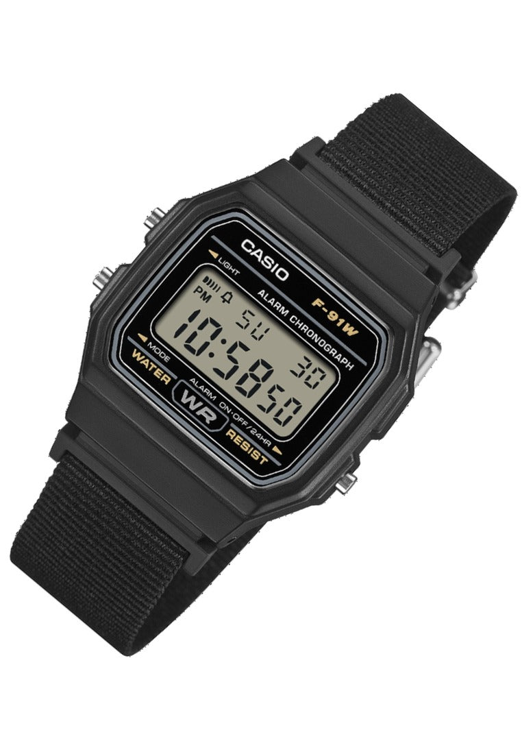 Casio Digital Nylon Strap Watch for Men F-91WF-1ADF-Watch Portal Philippines