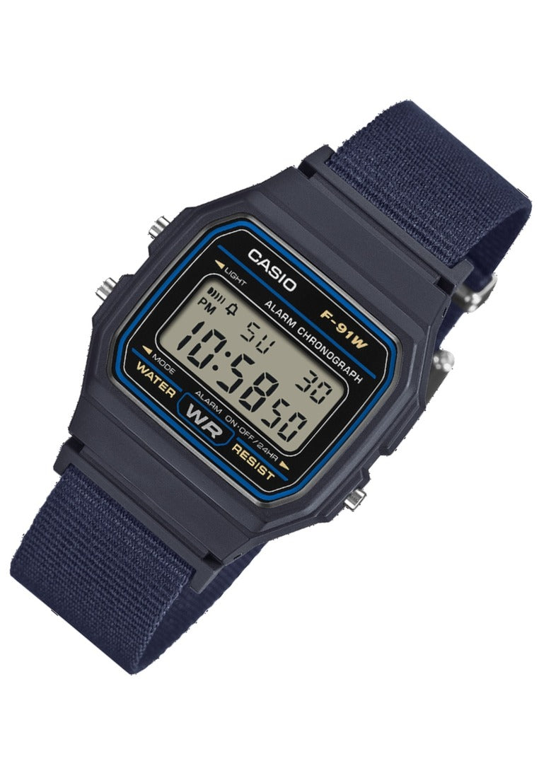 Casio Digital Nylon Strap Watch for Men F-91WF-2ADF-Watch Portal Philippines