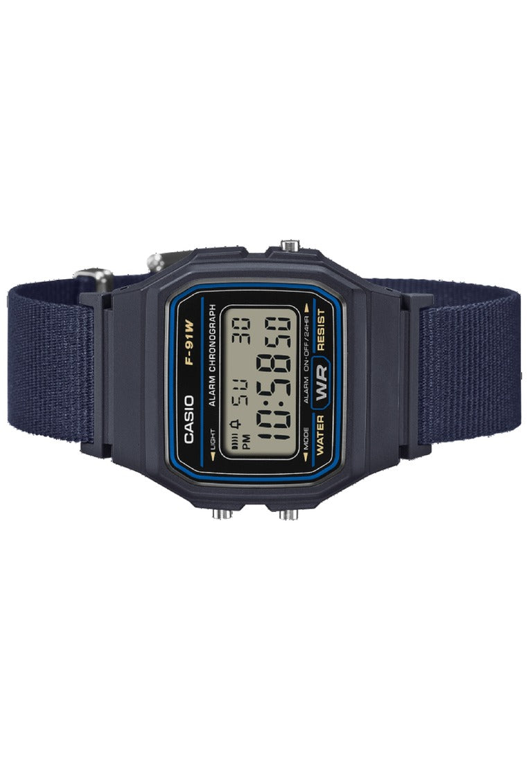 Casio Digital Nylon Strap Watch for Men F-91WF-2ADF-Watch Portal Philippines