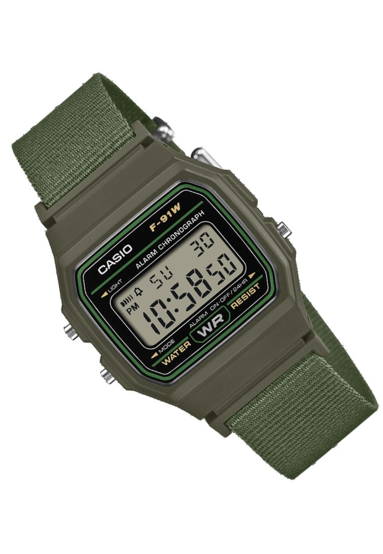 Casio Digital Nylon Strap Watch for Men F-91WF-3ADF-Watch Portal Philippines