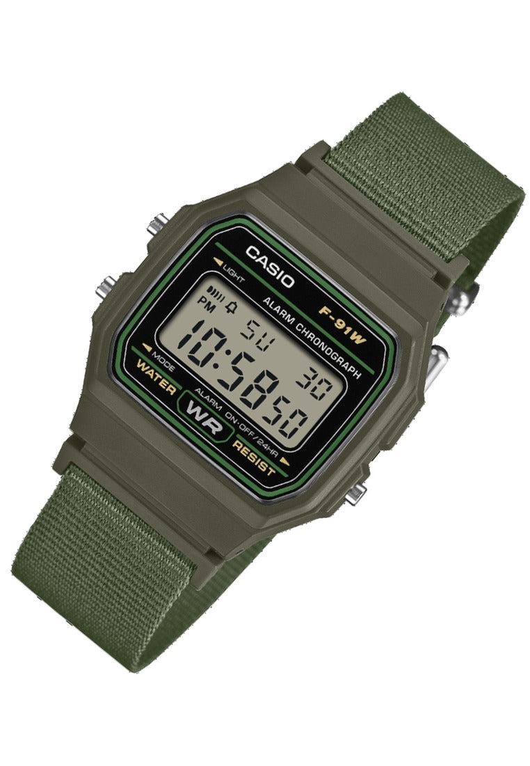 Casio Digital Nylon Strap Watch for Men F-91WF-3ADF-Watch Portal Philippines