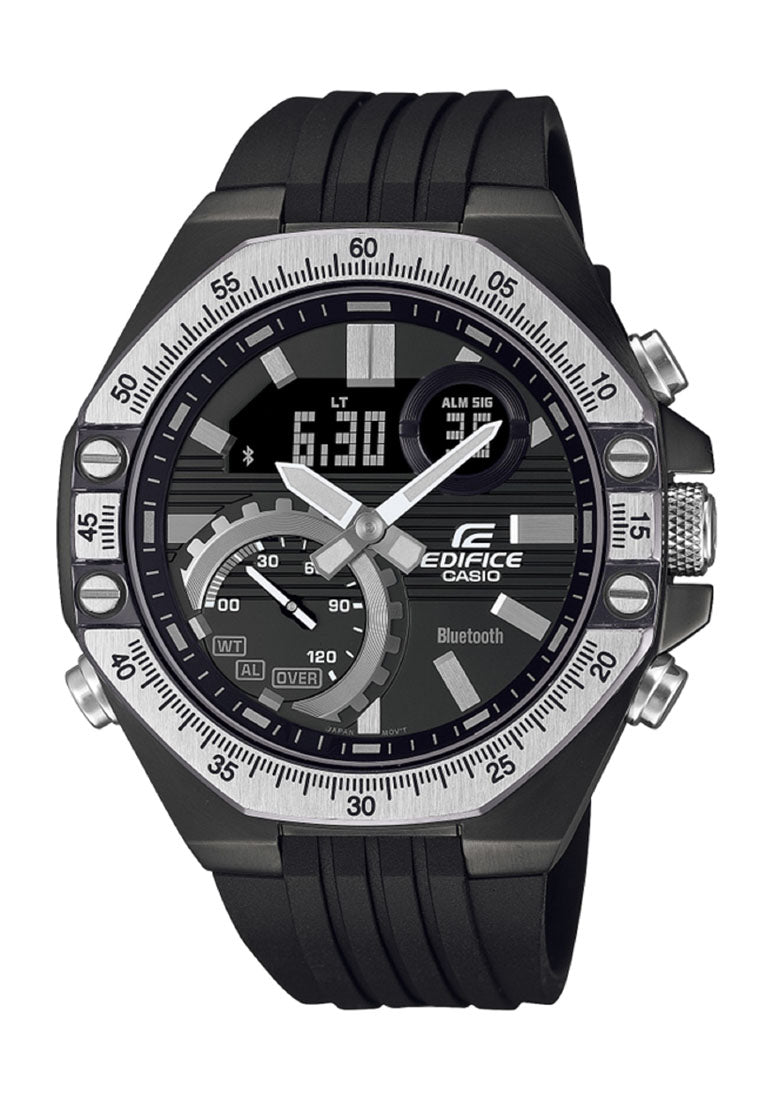 Casio Edifice ECB-10TP-1A Automotive Toolkit Inspired Design Chronograph Rubber Strap Watch For Men-Watch Portal Philippines