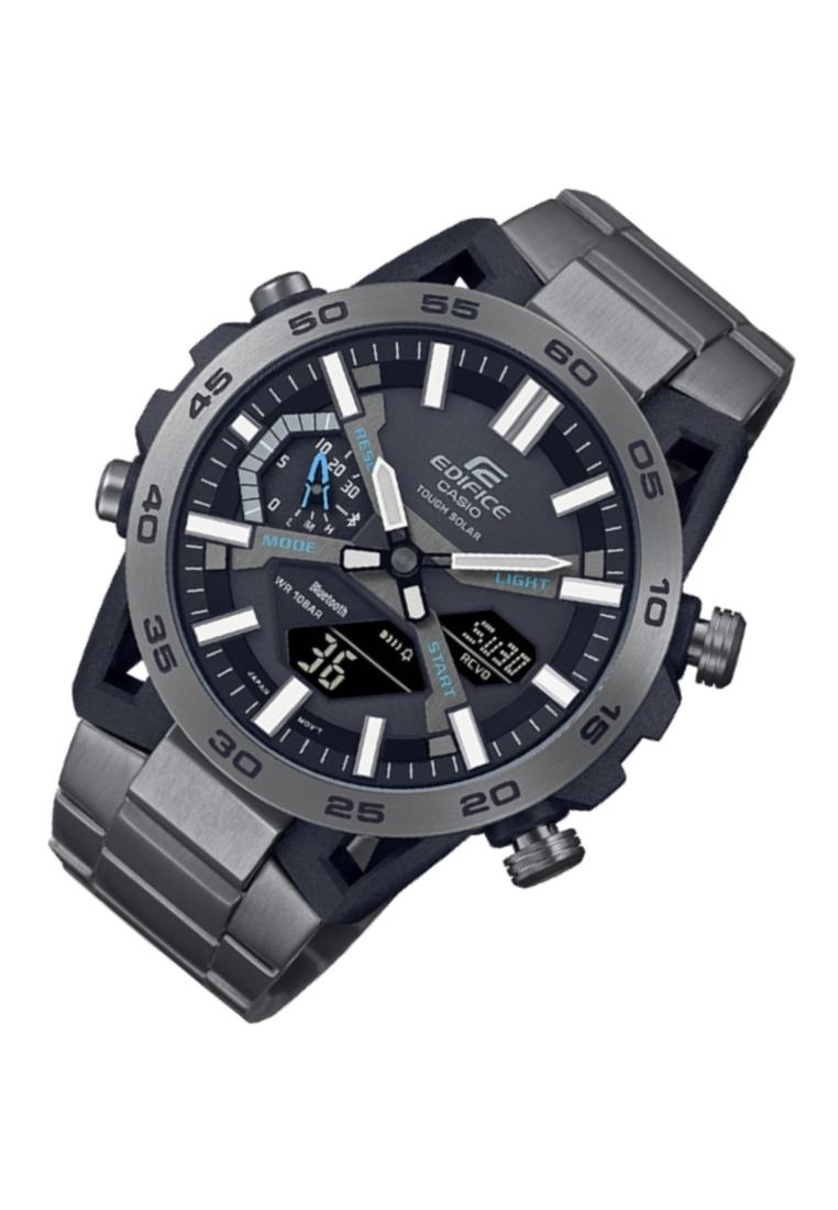 Casio Edifice ECB-2000DC-1A Digital Analog Stainless Steel Strap Watch For Men-Watch Portal Philippines