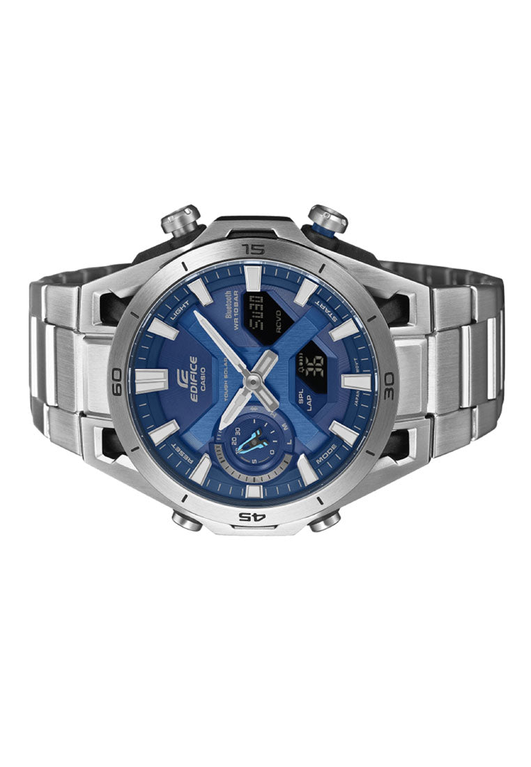 Casio Edifice ECB-2300D-2ADF Digital Analog Stainless Steel Strap Solar Bluetooth Watch for Men-Watch Portal Philippines