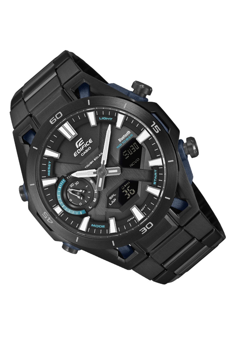 Casio Edifice ECB-2300DC-1ADF Digital Analog Stainless Steel Strap Solar Bluetooth Watch for Men-Watch Portal Philippines