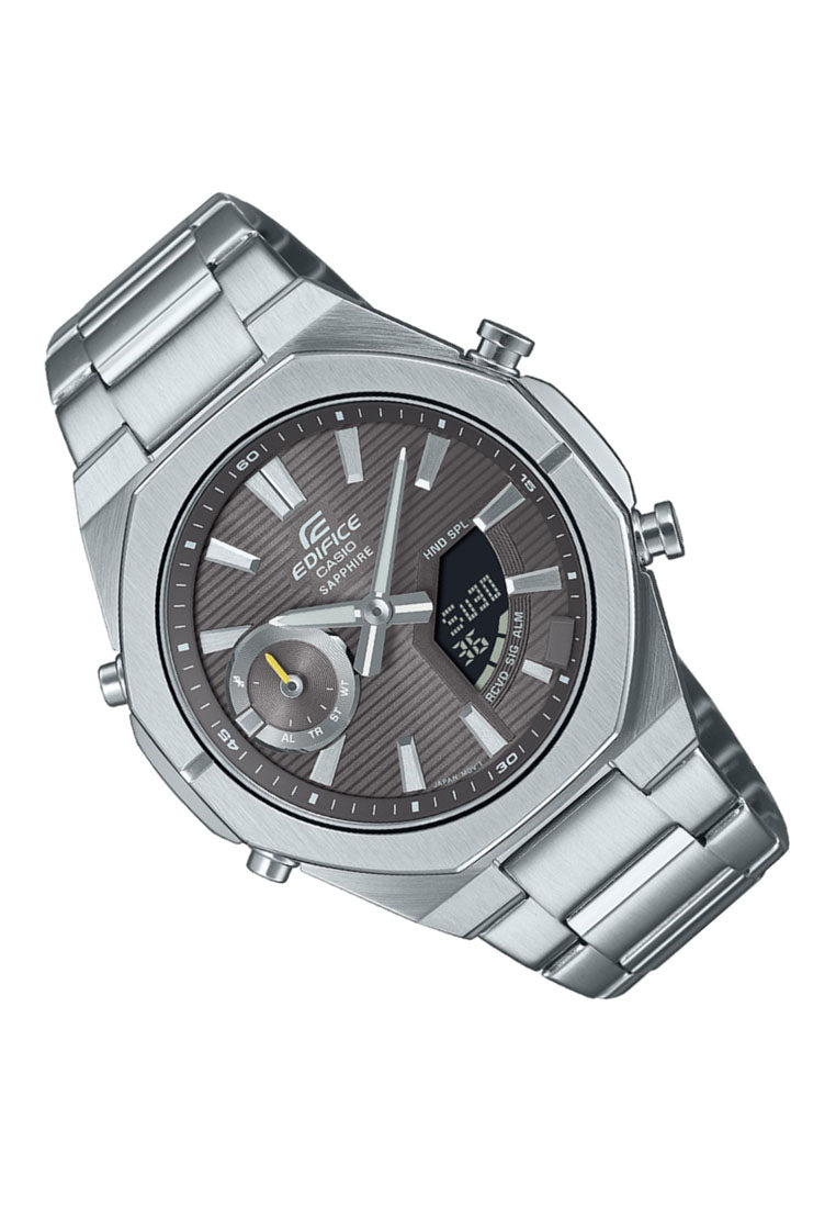 Casio Edifice ECB-S10D-8A Digital Analog Stainless Steel Strap Watch For Men-Watch Portal Philippines