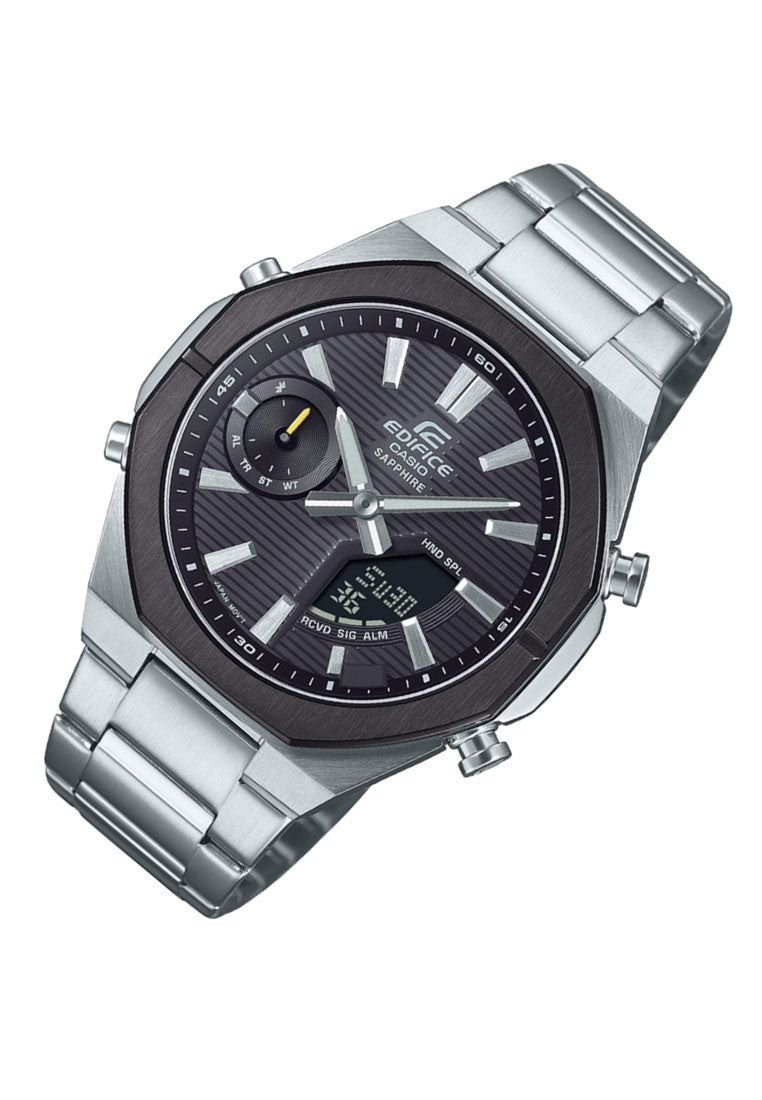 Casio Edifice ECB-S10DB-1A Digital Analog Stainless Steel Strap Watch For Men-Watch Portal Philippines